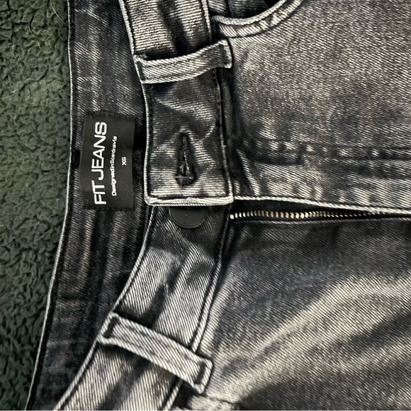 FITJEANS Women's Charcoal Flare Jeans - Picture 2 of 3